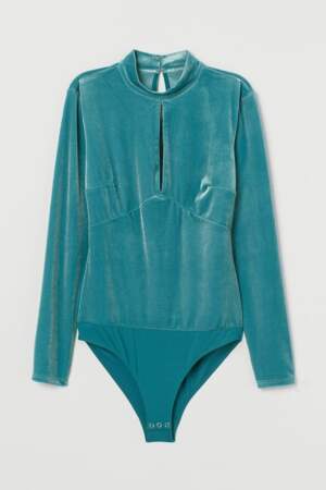 Body velours manches longues, H&M, 29,99€