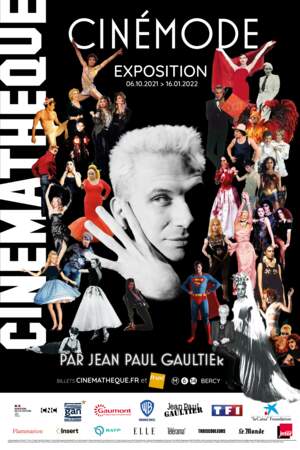 Cinémode par Jean Paul Gaultier, jusqu'au 16 janvier 2022 à la Cinémathèque de Paris