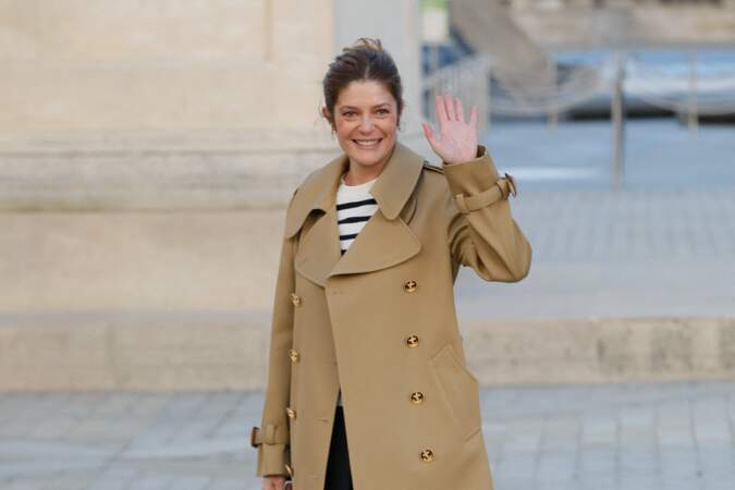 Chiara Mastroianni au défilé Louis Vuitton printemps-été 2022