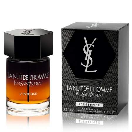 La Nuit de L’Homme, Eau de Toilette Intense 100 ml, Yves Saint Laurent, 93,50€, en parfumeries et grands magasins.
