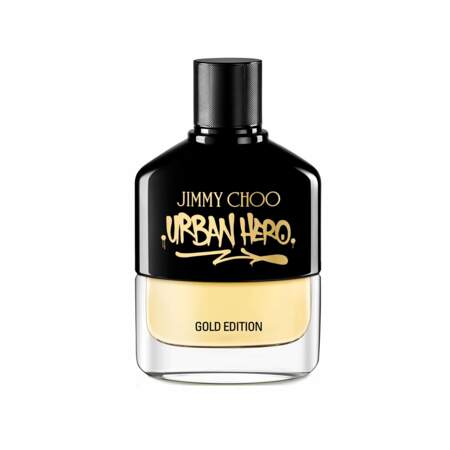 Urban Hero Gold Edition, Eau de Parfum 100 ml, Jimmy Choo, 93 €, exclusivité Sephora, sephora.fr et boutiques Jimmy Choo