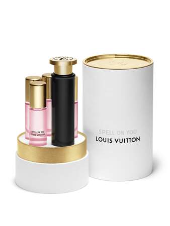 Le vapo de sac et ses recharges du parfum Spell on you de Louis Vuitton, 225 €