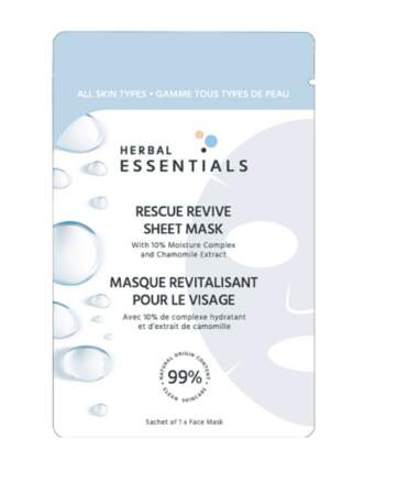 Masque revitalisant pour les yeux, Herbal Essentials, 5,95€, nocibe.fr

