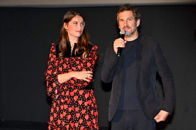 Guillaume Canet et Laetitia Casta lors du Festival Cinéroman à Nice, le 23 octobre 2021. 