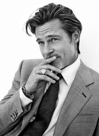 Brad Pitt pose pour la collection Tailoring Legends de Brioni, pour l'automne hiver 2020