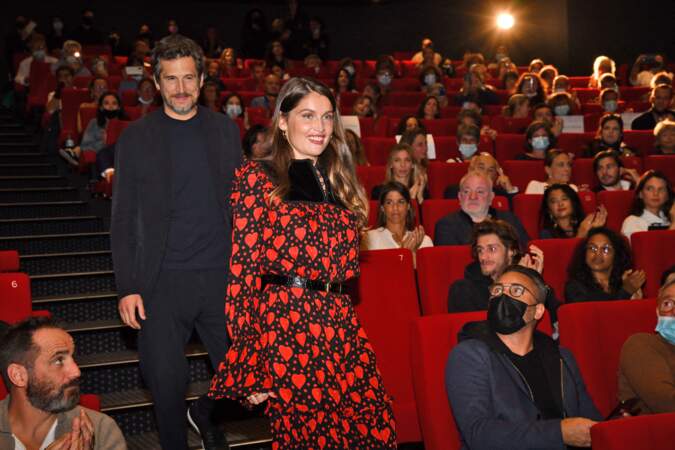 Guillaume Canet et Laetitia Casta présentent en avant première  le film "Lui" lors de la quatrième soirée de la 3ème édition du Festival Cinéroman à Nice, le 23 octobre 2021. 