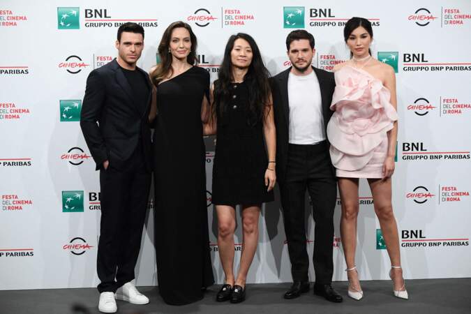 Richard Madden, Angelina Jolie, Kit Harington, Gemma Chan et Chloè Zhao