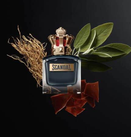 Eau de parfum rechargeable Scandal pour Homme, Jean Paul Gaultier, 100 ml, 70€, nocibe.fr