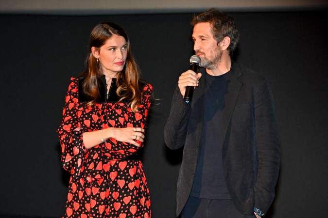 Guillaume Canet et Laetitia Casta lors de l'avant-première du film "Lui" au Festival Cinéroman de Nice, le 23 octobre 2021. 