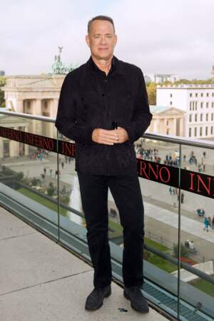 Tom Hanks au photocall du film "Inferno" à Berlin, en Allemagne, le 10 octobre 2016.  