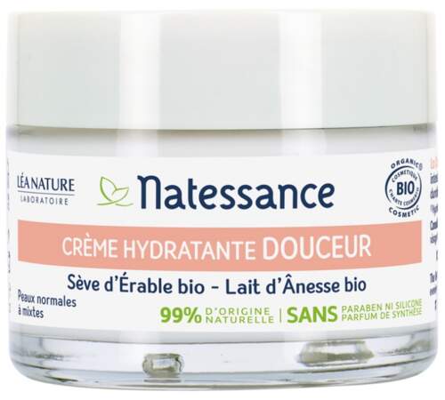 Crème Hydratante Douceur Sèves de Beauté, Natessance, 17,10 €