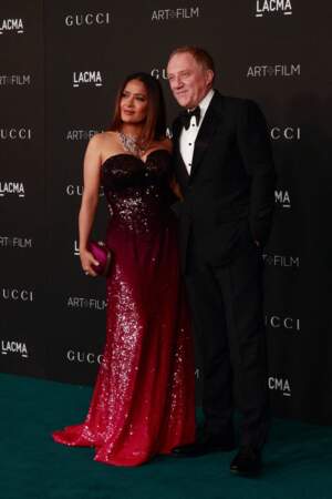 Salma Hayek et son mari François-Henri Pinault au gala Art+Film du LACMA