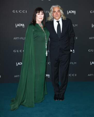 Anjelica Huston et Mitch Glazer au gala Art+Film, à Los Angeles. 
