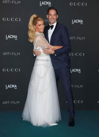 Paris Hilton et son fiancé Carter Milliken Reum au gala du LACMA. 