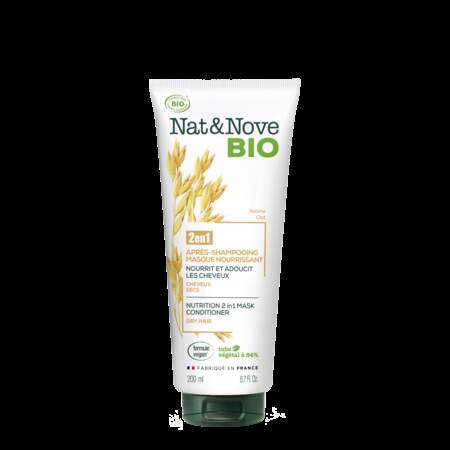 Shampooing nourrissant bio pour cheveux secs, Nat&Nove BIO,
250ml, 5€90, nocibe.fr