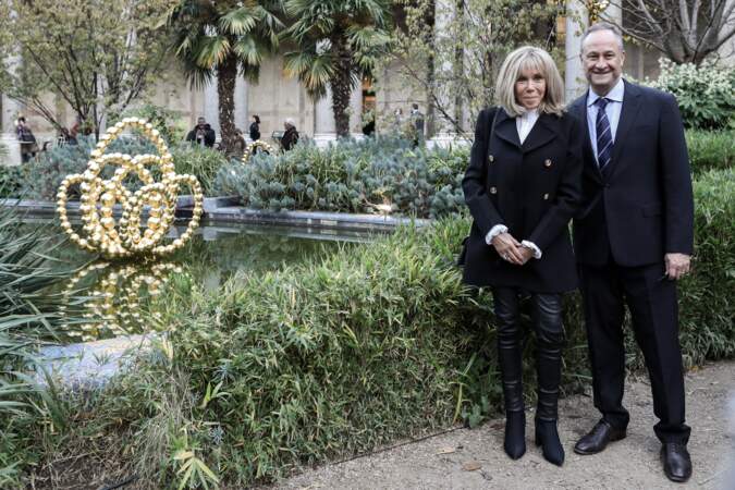 Brigitte Macron et  Douglas Emhoff.
