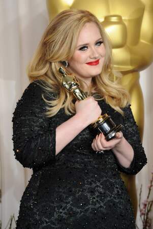 Adele lors de la cérémonie des Oscars en 2013