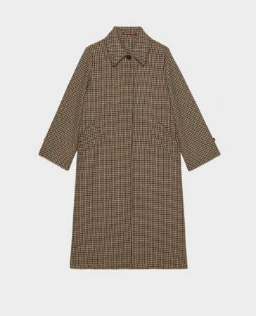 Manteau évasé en tweed de laine, Comptoir des cotonniers, 325€