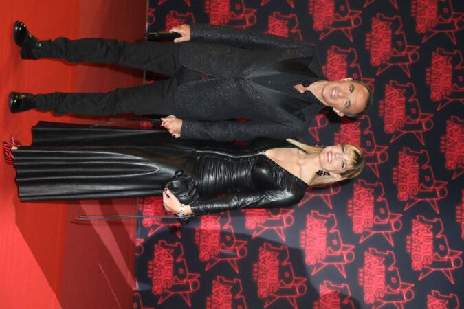 Nikos Aliagas et sa compagne Tina Grigoriou lors de la 23ème édition des NRJ Music Awards 2021