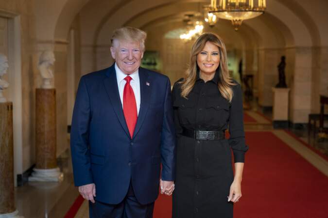 Donald Trump et Melania Trump à la Maison Blanche, le 11 septembre 2019. 