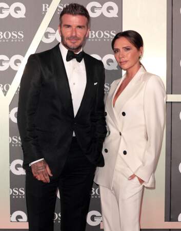 Victoria et David Beckham à Londres le 3 septembre 2019. 