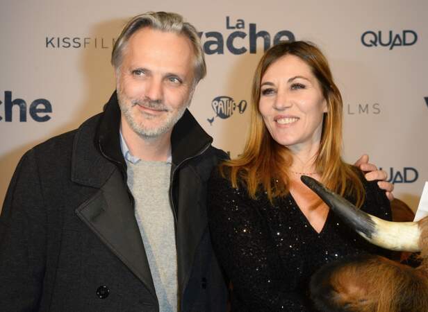 Mathilde Seigner et son mari Mathieu Petit à Paris, le 14 février 2016