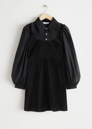 Layered Clover Button Mini Dress, & Other Stories, 99€, en exclusivité sur leur site