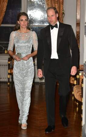 Kate Middleton en robe scintillante, le 17 mars 2017.