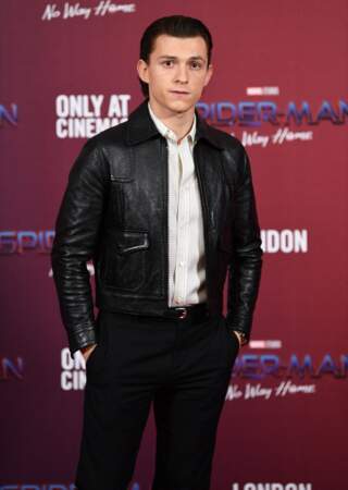 Tom Holland à la première du film "Spider-Man: No Way Home" à Londres, le 5 décembre 2021.