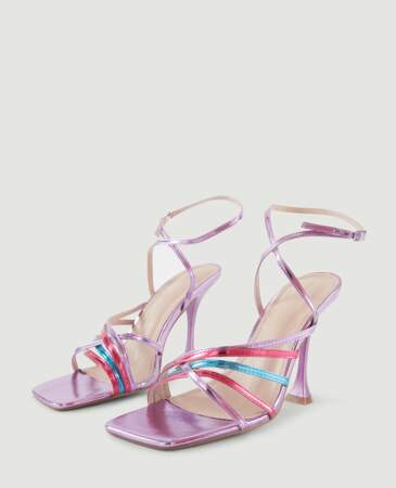 Sandales à brides violet, Pimkie, 25,99€