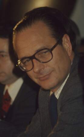 Les lunettes de vue carré et imposantes de Jacques Chirac