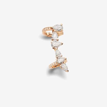 Clip d'oreille en or et 6 diamants poire,  Repossi, 18 500 €.