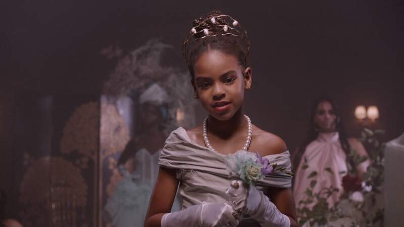 Blue Ivy Carter, star du clip de sa mère Beyonce "Brown Skin Girl". Los Angeles en mars 2021