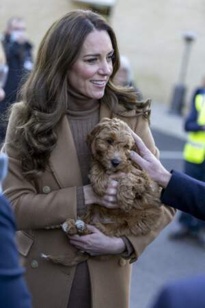 Kate Middleton in love de cette petite chienne