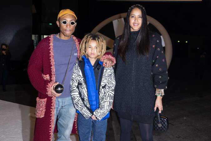 Pharrell Williams, son fils Rocket Ayer Williams et sa femme Helen Williams