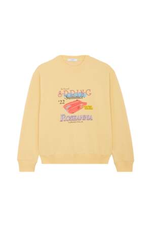 Sweatshirt « Spring Summer » jaune, Roseanna, 140€