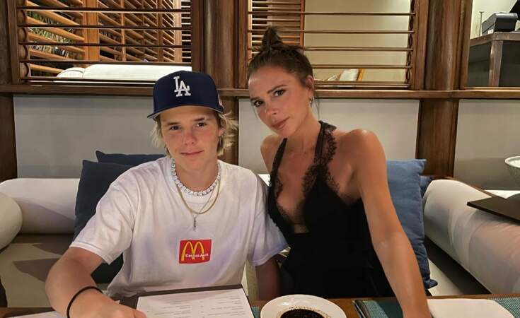 Cruz et Victoria Beckham, le 17 avril 2021 sur Instagram