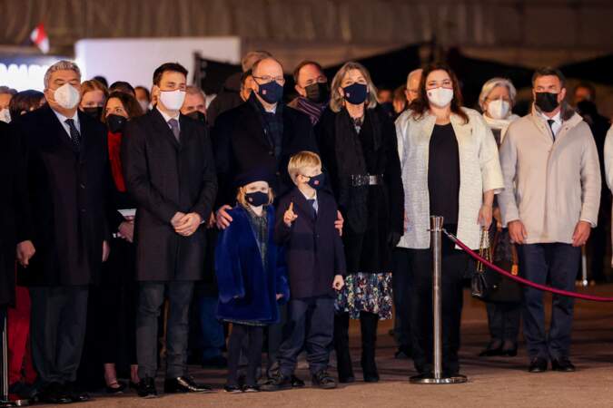 La famille princière de Monaco assiste sans Charlene aux célébrations de la Sainte-Dévote, le 26 janvier 2022