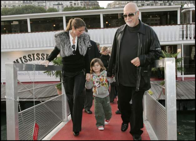 Céline Dion et sa famille à Paris, en 2005.