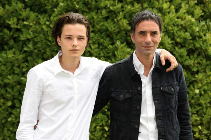 Jules Benchetrit et son père Samuel Benchetrit en 2015