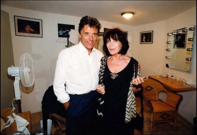 Sacha Distel et Juliette Gréco complice au Festival de Ramatuelle en 1996