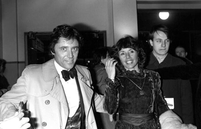 Sacha Distel et son épouse à la cérémonie des Cesar en 1980