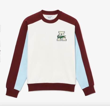 Sweatshirt unisexe en coton color-block avec badge, Lacoste x ,  190€
