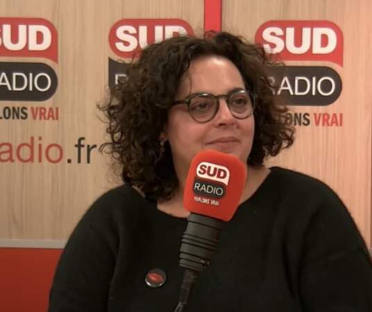 Emilie Chedid, invitée au micro de Sud Radio, en février 2021.