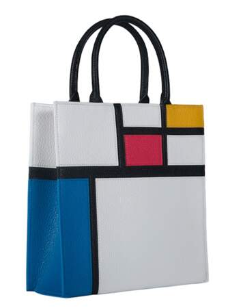 Cabas "Mondrian" fabriqué à la main à Paris, Graf Paris, 4 500€