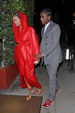Rihanna, et ASAP Rocky au restaurant "Giorgio Baldi" à Los Angeles