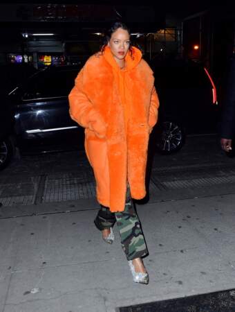 Rihanna à New York le 26 janvier 2022.