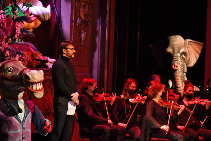 Samuel Le Bihan était sur scène au côté de l'orchestre philarmonique de Nice et s'est laissé bercé par la musique