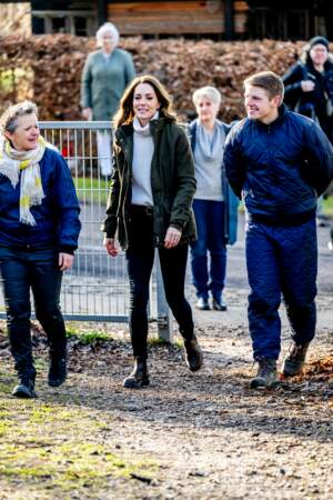 L'épouse du prince William en visite au Centre de la Fondation royale pour la petite enfance lors de son voyage au Danemark, le 23 février 2022.