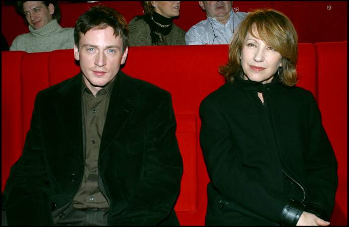 Benoît Magimel et Nathalie Baye en 2003 à l'avant-première de " La Fleur du mal" 